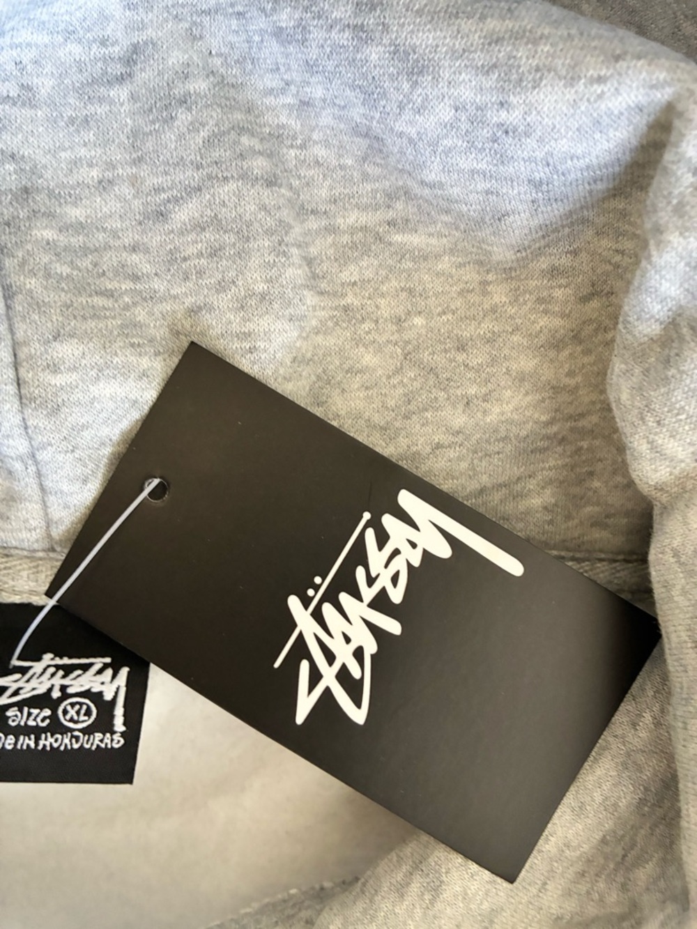 Stussy Grey Hoodie with Red Arch Logo - Picture 4 of 4